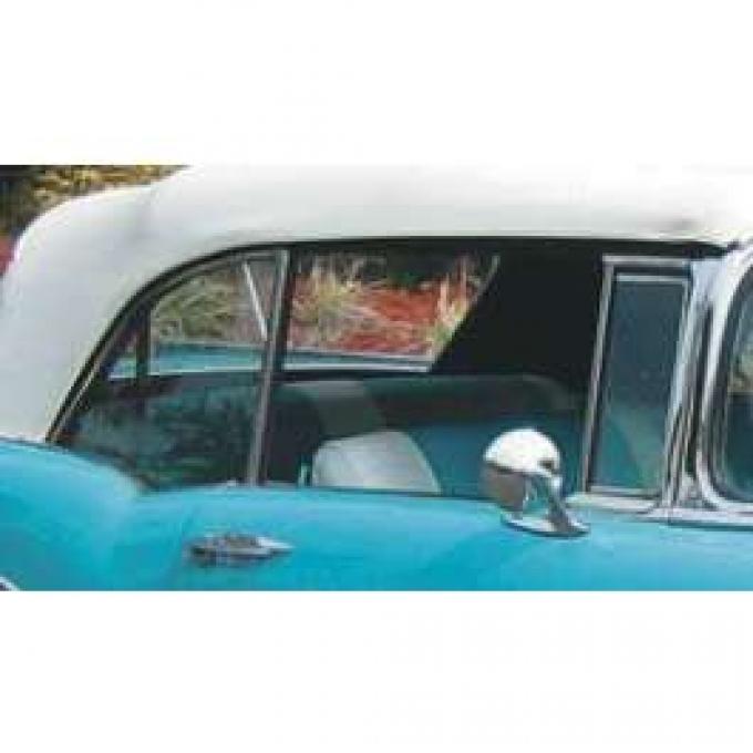 Chevy Vent Window, Installed In Frame, Clear, Convertible, Right, 1955-1957