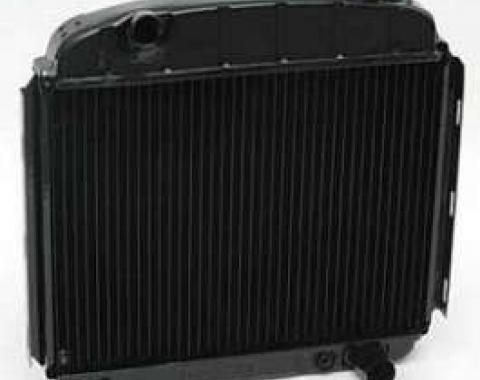 Chevy Radiator, Copper Core, 6-Cylinder, For Cars With Automatic Transmission, U.S. Radiator, 1957