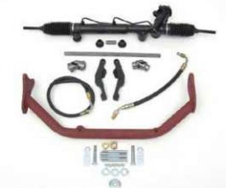 Chevy Rack & Pinion Deluxe Steering Kit, Big Block, With ididit Tilt Column & Floor Shift, 1955-1957