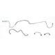 Chevy Rear Housing Disc Brake Lines, For Use With 8 Or 9 Ford Rear End, 1955-1957