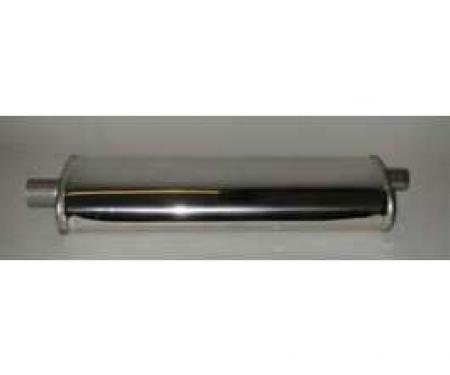 Chevy Muffler, Stainless Steel, Short, 23, 1955-1957