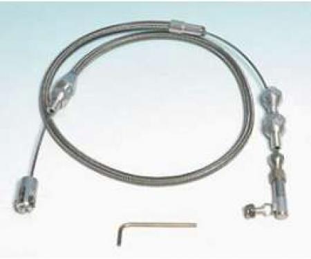 Chevy Throttle Cable, With Carburetor, Lokar, 1955-1957