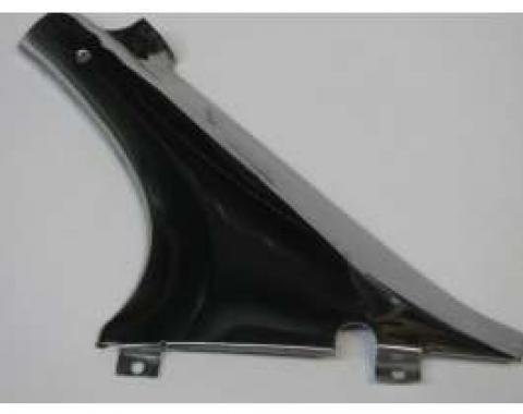 Chevy Dogleg, Stainless Steel, Used, Inner, Right, Rear, 2-Door Hardtop, Bel Air, 1955-1957