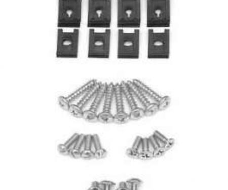 Chevy Taillight Assembly Clip & Screw Set, 1955