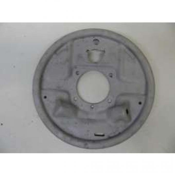 Chevy Rear Wheel Backing Plate, Left Side, Used, 1955-1957