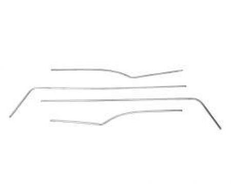 Chevy Interior Door & Side Panel Trim Set, Stainless Steel,210 2-Door Hardtop, 1956