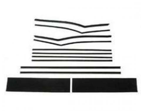 Chevy Side Glass Window Felt Kit, 210 2-Door Hardtop, 1955-1957