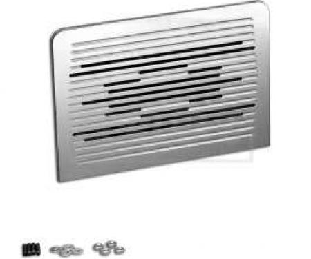 Chevy Dash Speaker Grille, Polished Billet Aluminum, 1957