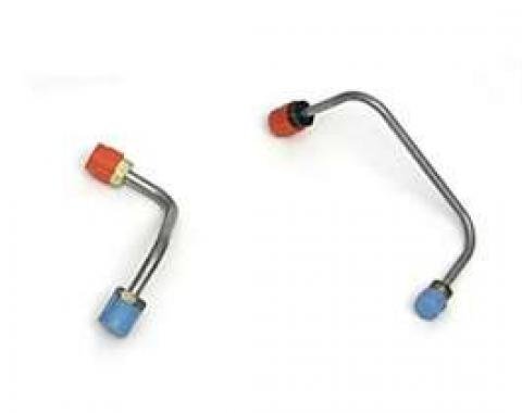 Chevy Brake Lines, Prebent, Front, Use With Power 4-Wheel Disc Brakes & GM Style Proportioning Valve, 1955-1957