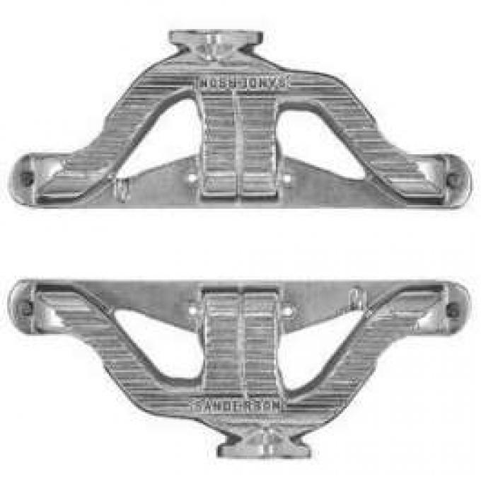 Chevy Sanderson Headers, Cast Iron, Small Block, 1955-1957