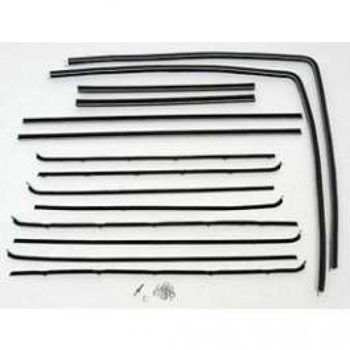 Chevy Window Felt Kit, 2-Door Wagon, 210, 1955-1957