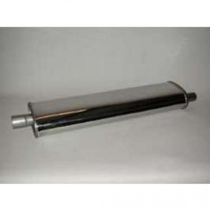 Chevy Muffler, Stainless Steel, Long, 29, 1955-1957