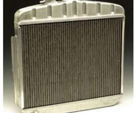 Chevy Radiator, Aluminum, 6-Cylinder Position, Griffin HP Series, 1955-1956