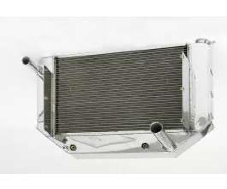 Chevy Cross-Flow Radiator, Polished Aluminum, Griffin, 1955-1957
