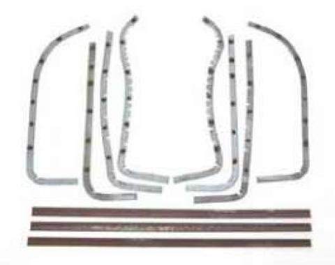 Chevy Door Edge Bands, 4-Door Hardtop, 1956-1957