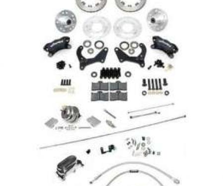 Chevy Disc Brake Kit, Wilwood, Power, Front, With Chrome Booster & Master Cylinder, Complete, 1956-1957