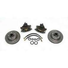 Chevy Disc Brake Kit, Front, At The Spindle, Use With Dropped Spindles, 1955-1957