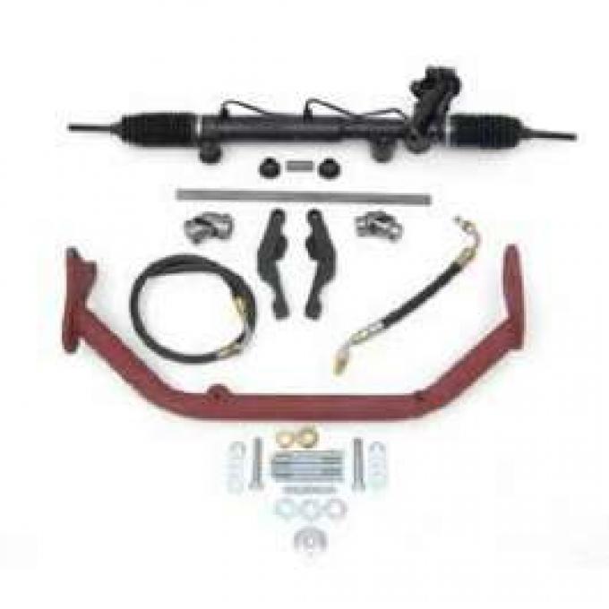 Chevy Rack & Pinion Deluxe Steering Kit, Small Block With ididit Tilt Column & Floor Shift, 1955-1957