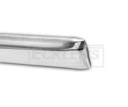 Chevy Side Panel Trim, Stainless Steel, Left Upper Rear, 2-Door Hardtop, Bel Air, 1957