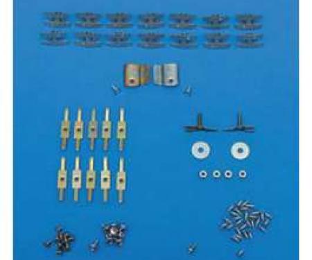 Chevy Beltline Clip & Screw Set, 2-Door Sedan, Bel Air, 1955-1957