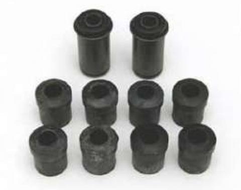 Chevy Leaf Spring & Shackle Bushing Set, Rear, 1955