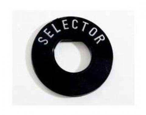 Chevy Radio Selector Insert, Plastic, 1955-1956