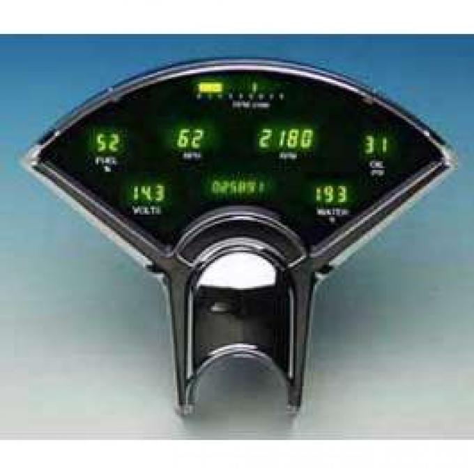 Chevy Dakota Digital Dash Kit, Green, 1955-1956