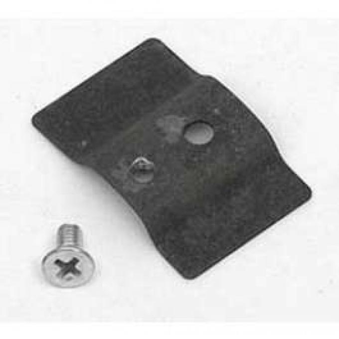 Chevy Door Front Upper Beltline Molding Clip, Stainless Steel, 2 & 4-Door Sedan, Bel Air, Left, 1955-1957