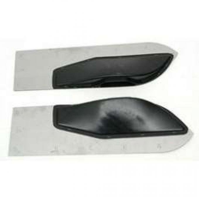 Chevy Armrest Bases, Front, 2-Door Sedan, Bel Air, 1955