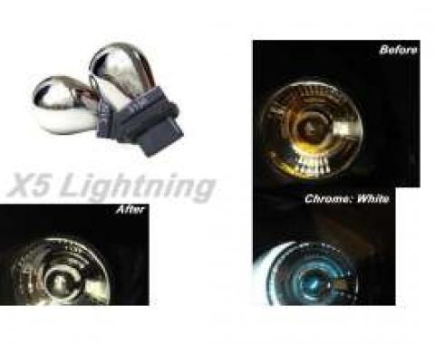 Light Bulbs, 3156, Chrome X5 Lightning White Silver Stealth