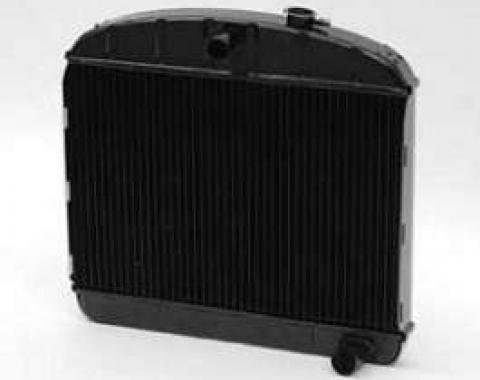 Chevy Radiator, Copper Core, 6-Cylinder, For Cars With Manual Transmission, U.S. Radiator, 1955-1956