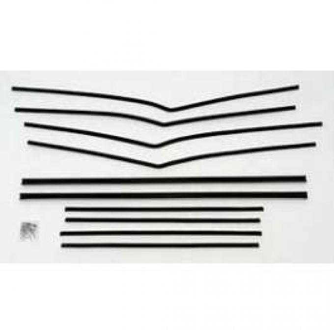 Chevy Side Glass Window Felt Kit, 210 4-Door Hardtop, 1956-1957