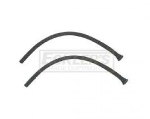 Chevy Rear Glass Drain Seals, 4-Door Hardtop, 1956-1957