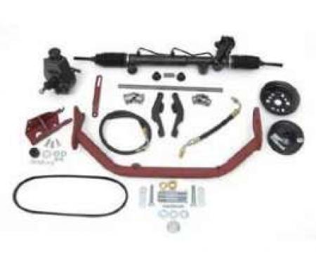 Chevy Rack & Pinion Steering Mega Kit, Small Block, With ididit Tilt Column Shift, 1955-1957