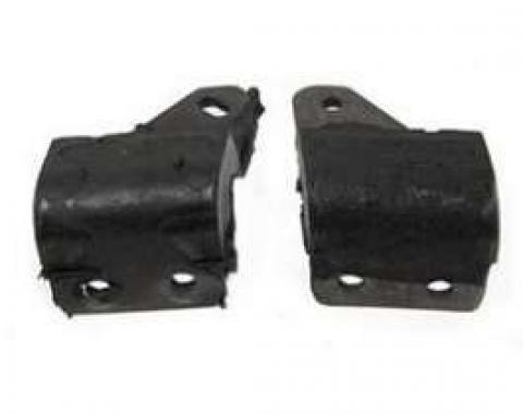 Chevy Manual Transmission Shift Bellhousing Mounts, Rear, 1955-1957