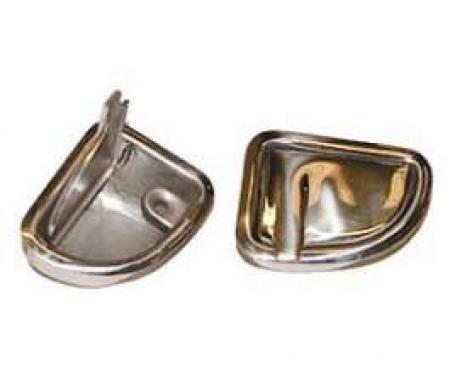 Chevy Armrest Ashtrays, Rear, 2-Door Sedan, 1955-1956