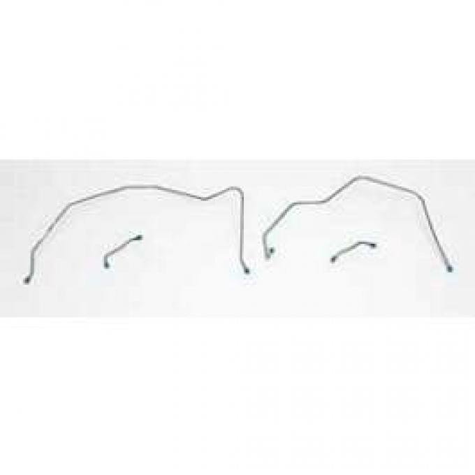 Chevy Brake Line Set, Front, For Cars With Treadle-Vac Power Brakes, 1956-1957