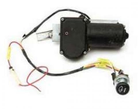 Chevy Electric Wiper Motor, Replacement, With Delay Switch, 1955-1956