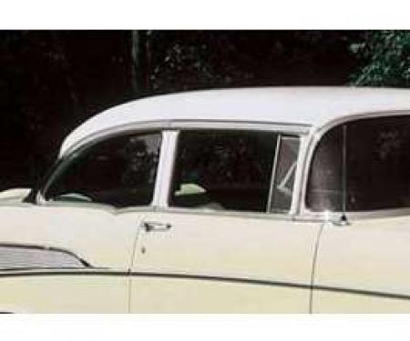 Chevy Side Glass Set, Tinted, 2-Door Sedan, 1955-1957