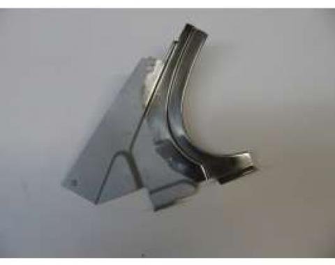 Chevy Used Bel Air 210 2-Door Hardtop Left Rear Inner Stainless Steel Dogleg With Felt, 1955-1957