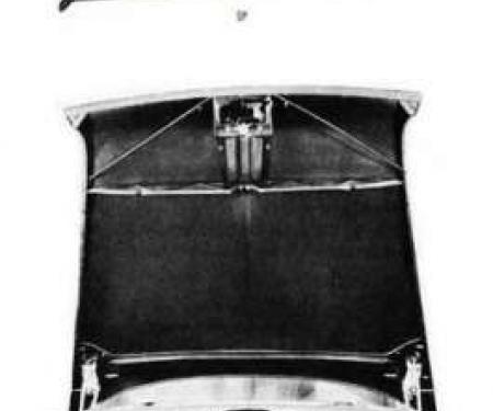 Chevy Hood Brace Rod, Right, 1955