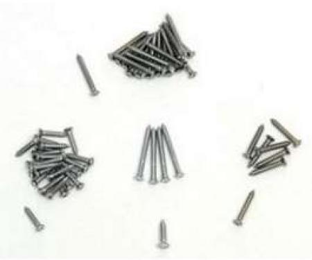 Chevy Interior Garnish Molding Trim Screw Set, 4-Door Sedan, 1956-1957