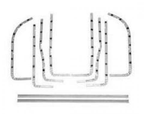 Chevy Door Edge Bands, 4-Door Sedan & Wagon, 1955-1957