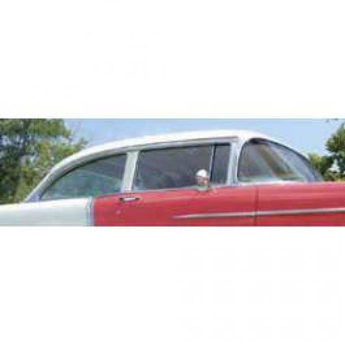 Chevy Vent Window, Installed In Frame, Clear, Sedan & Wagon, Right, 1955-1957