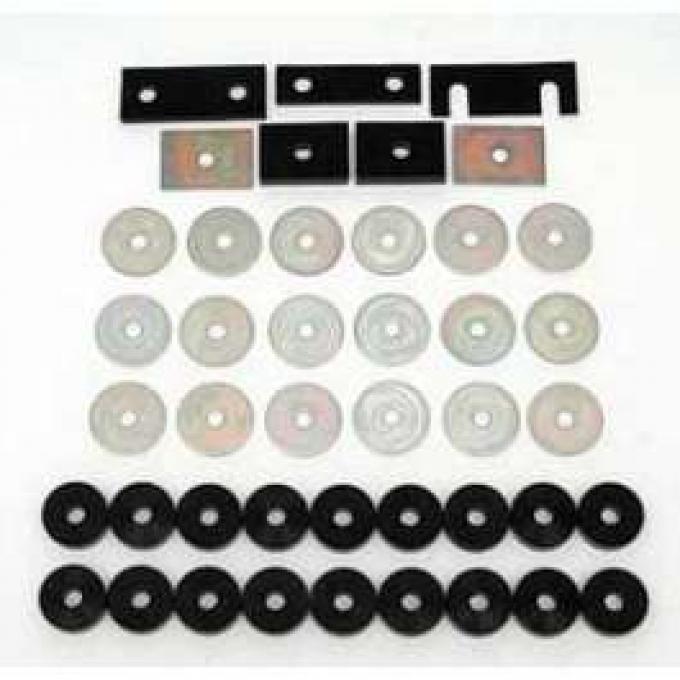 Chevy Body Mounting Kit, Urethane, Convertible, 1955-1957