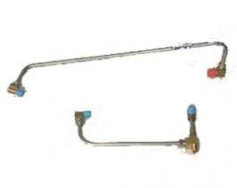 Chevy Fuel Lines, For Cars With 2 x 4-Barrel Carburetors, Stainless Steel, 1956