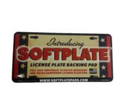 License Plate Pads, High Density Black Foam, Pair, All Years