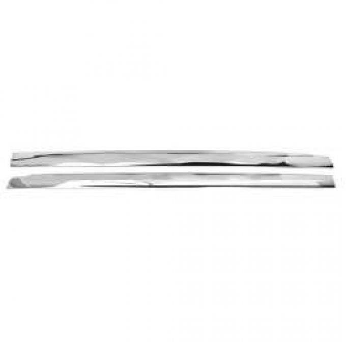 Chevy Beltline Stainless Steel Trim, Door, 2-Door Hardtop &Convertible, Bel Air, 1955-1957