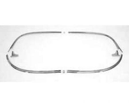 Chevy Windshield Set, Restored, Stainless Steel, Sedan Or Wagon, 1957