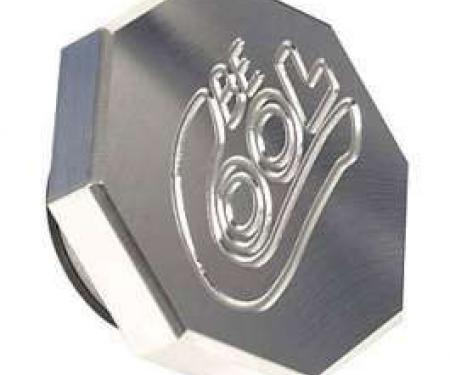 Chevy Radiator Cap, Billet, Octagon, Polished Finish, Be Cool
